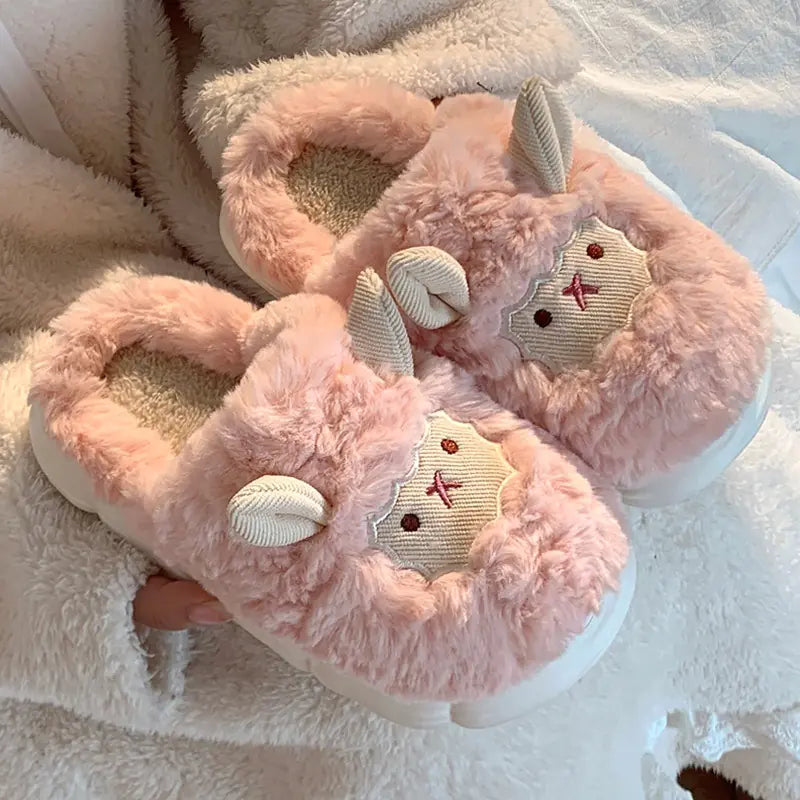 Cute Sheep Cotton Slippers