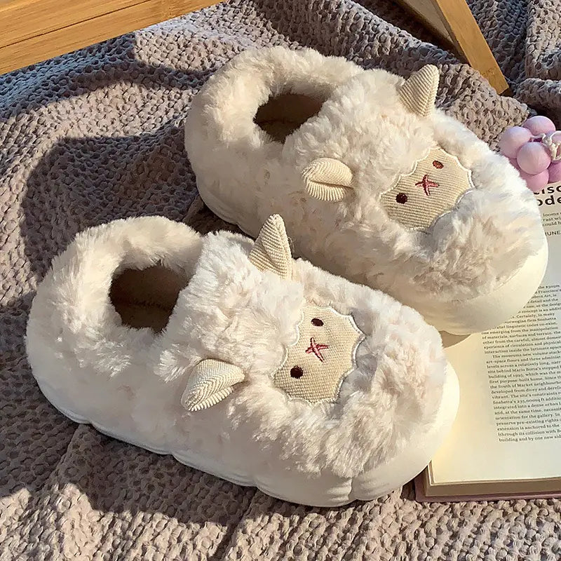 Cute Sheep Cotton Slippers