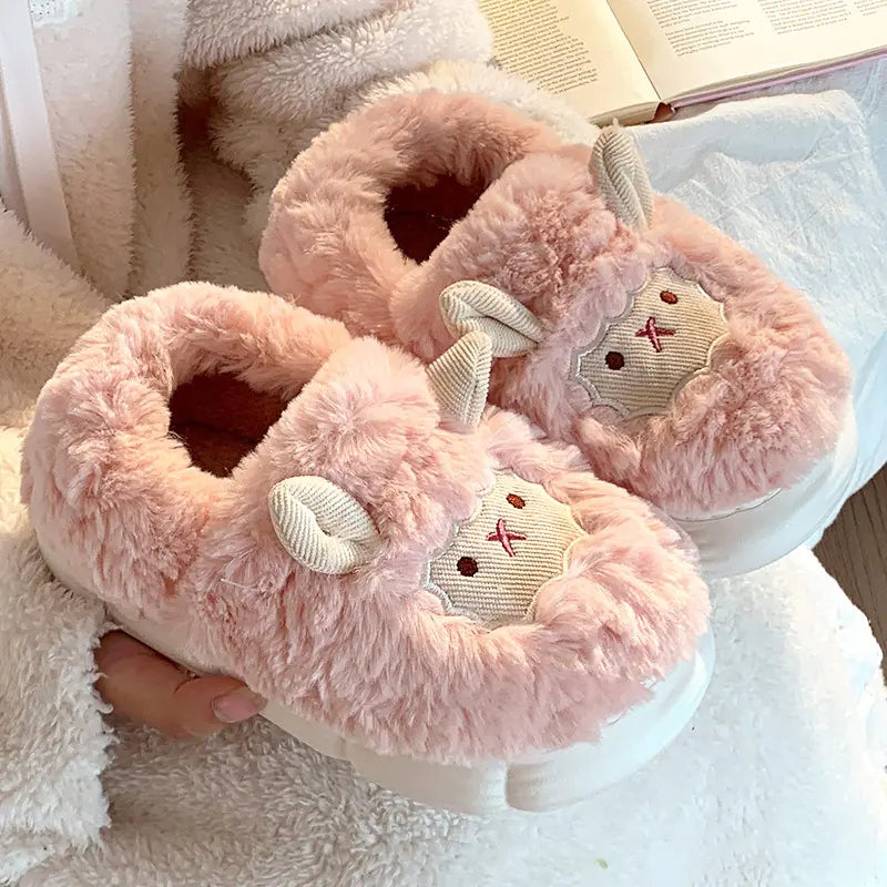 Cute Sheep Cotton Slippers
